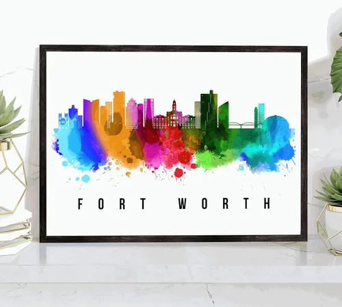 Vista 44 de Generic Póster de Albuquerque Skyline New Mexico, 12 x 18 pulgadas, perfecto para sala de estar, dormitorio, oficina
