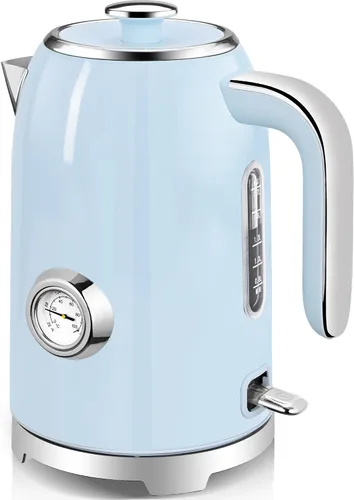 Vista 13 de SUSTEAS Tetera Eléctrica - Hervidor de Agua Caliente de 57 oz para Té con Termómetro, Tetera de Acero Inoxidable de 1500W de Calentamiento Rápido