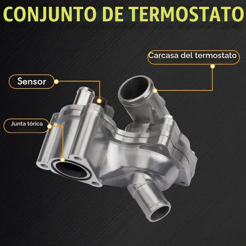 Vista 3 de Conjunto de carcasa de termostato de aluminio compatible con Ford Explorer 2000-2005 Ranger 2001-2011 Mazda B4000 2001-2008 Mercury Mountaineer