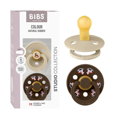 Vista 14 de BIBS - Paquete de 2 chupetes para bebés, goma natural libre de bisfenol A (BPA), hechos en Dinamarca, para niños de 0-6 meses, azul pastel