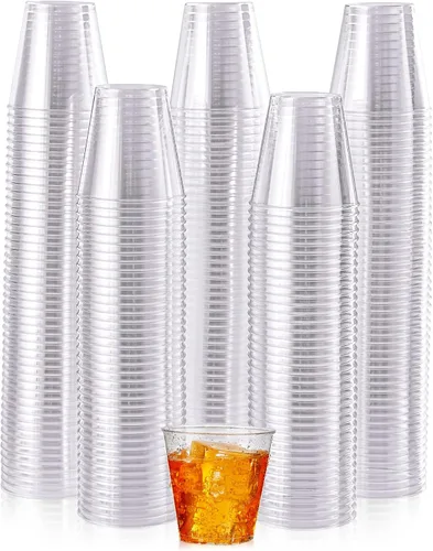 Vista 9 de JOLLY CHEF - Pack de 100 vasos de chupito pequeños de plástico, 29 ml, vasos desechables de 1 onza, vasos de degustación de 1 onza, ideales
