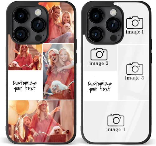 Vista 10 de Fundas de teléfono personalizadas Red Love You Imágenes empalmadas para iPhone 5 6 7 8 11 12 13 14 15 16 Pro Max Plus Mini X para Samsung S21 S22