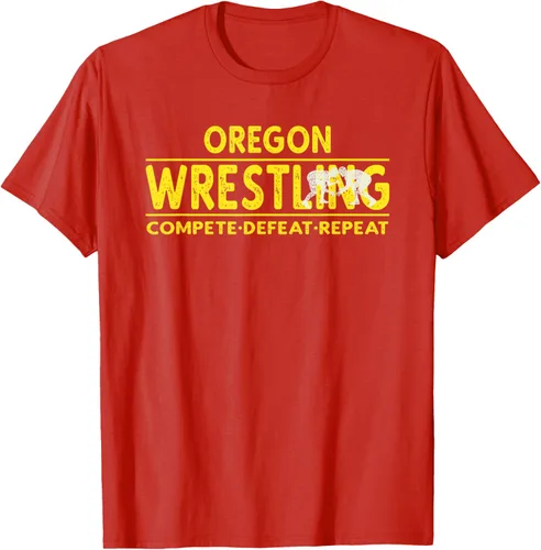 Vista 85 de Oregon Wrestling - Camiseta para competir, derrota, repetir