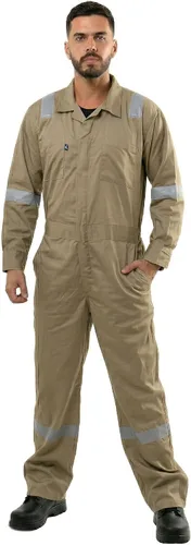 Vista 9 de Kolossus Mono de trabajo de alta visibilidad para hombre, traje de trabajo industrial duradero Negro