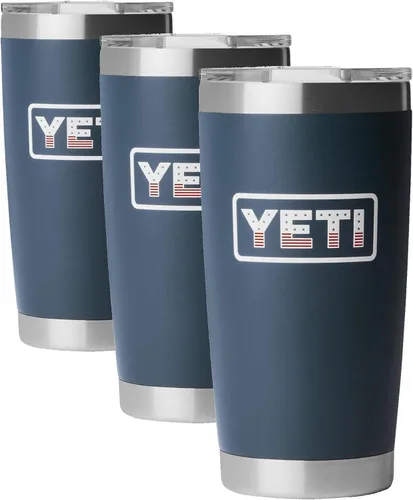 Vista 17 de YETI Rambler - Vaso de acero inoxidable con aislamiento al vacío de 20 onzas con tapa MagSlider Verde mar