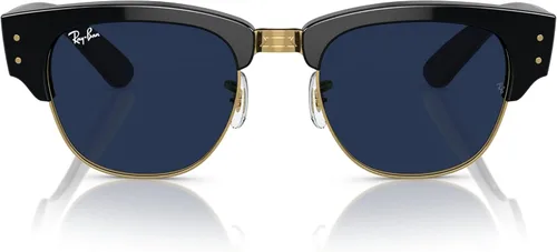 Vista 9 de Ray-Ban Gafas de sol unisex negro sobre montura dorada, lentes transparentes/azules, 2.087 in