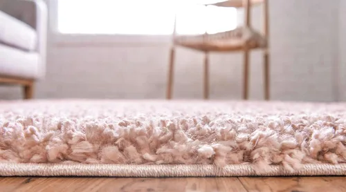 Vista 74 de Unique Loom Colección Davos Shag - Alfombra Lino