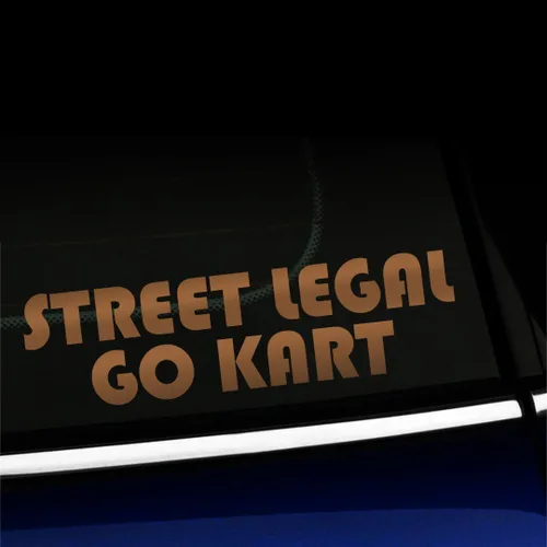 Vista 12 de Street Legal Go Kart - Calcomanía de vinilo para Mini Cooper, color a elegir - [azul azul]