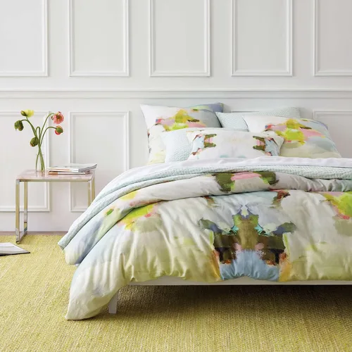 Vista 7 de Pine Cone Hill Milan - Funda de edredón de algodón con múltiples gráficos, estándar Milán Multicolor
