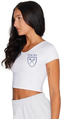 Vista 55 de Lojobands Camiseta corta ajustada para mujer, hecha en Estados Unidos, talla única