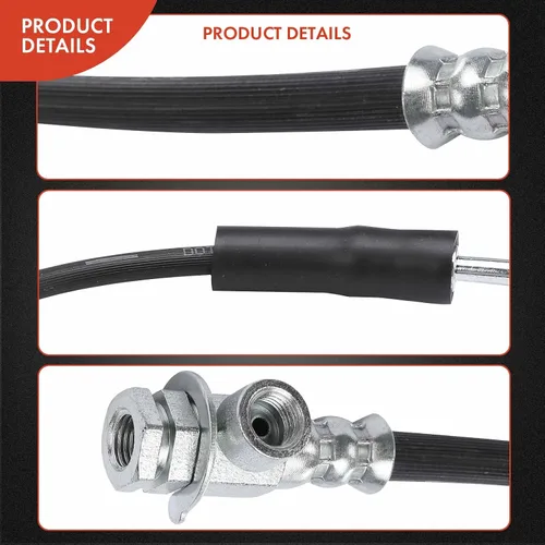 Vista 5 de A-Premium Manguera hidráulica de freno delantero del lado del conductor compatible con modelos Ford, para F-150 F150 1990-1996, Bronco 1990-1992