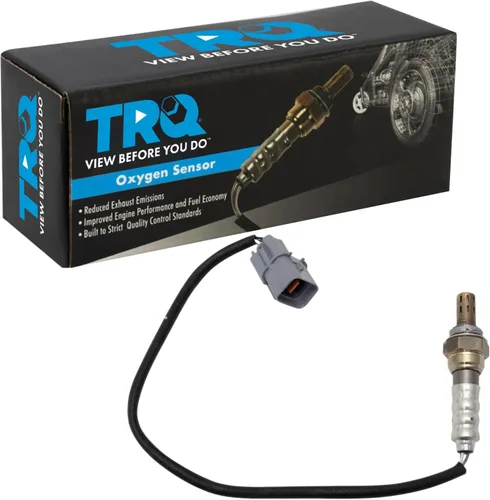 Vista 221 de TRQ Sensor de Oxígeno O2 de 4 Hilos de Banda Estrecha Compatible con VW Atlas 2.0L 2018-21, VW GTI 2.0L 2016-18, Audi A3 Quattro 2.0L 2015-18, VW