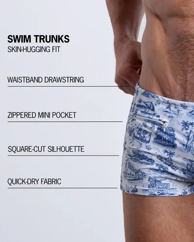 Vista 28 de Bang Men's Swimwear - Swim Trunk - Square Cut Bathing Suit for Men