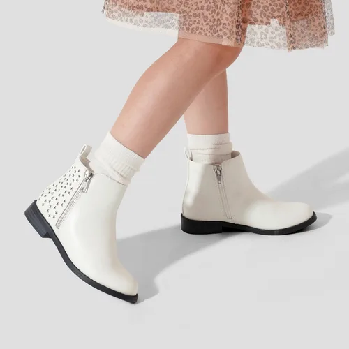Vista 5 de DREAM PAIRS Girls Ankle Boots with Side Zipper Low Heels ToddlerLittle KidBig Kid