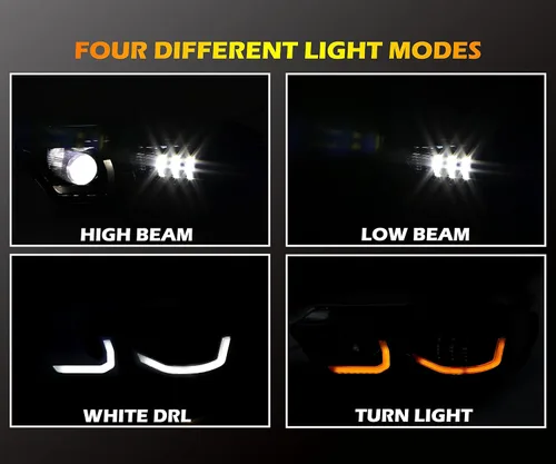Vista 2 de SAUTVS Kit de montaje de faros LED para Can-Am Defender 2016-2025, faros delanteros LED con luz de señal de giro DRL para Can-Am Defender/Defender