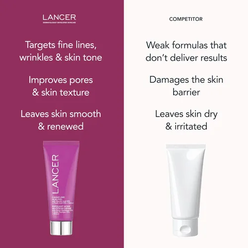 Vista 5 de Lancer Cuidado de la piel Caviar Ácido Lima Peel On the Go, Retinol Facial Chemical Peel with Brightening Glycolic Acid Peel On the Go, Retinol