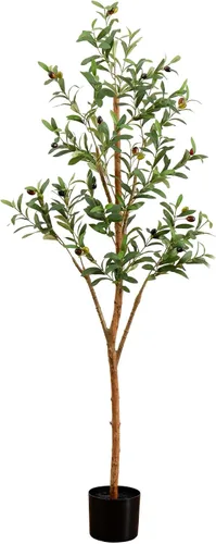 Vista 11 de Nearly Natural 3 ft Artificial Olive Tree with Natural Trunk for Decor