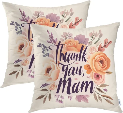 Vista 49 de Batmerry Autumn Forest Throw Pillow Covers, Yellow Orange Foliage in Fall Park Decorative Pillow Covers Digital Printing Blended for Couch Sofa Bed