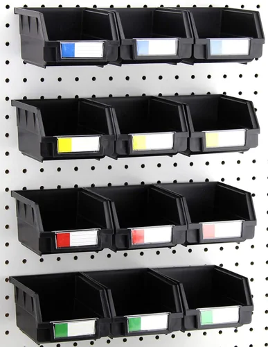 Vista 31 de Papeleras de Pegboard – tamaños 3.5", 5", o 7