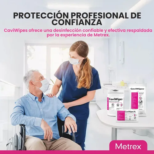 Vista 7 de Metrex CaviWipes - Toallitas desinfectantes para toallas, 160 unidades, color blanco