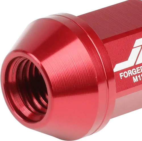 Vista 4 de J2 Engineering LN-T7-024-15-RD Rojo 7075 Aluminio M12X1.5 20Pcs L: Tuerca de 1.378 in con adaptador