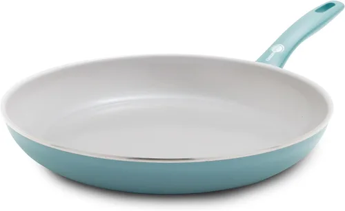 Vista 10 de GreenPan Dover - Sartén antiadherente de cerámica saludable de 10 pulgadas, sin PFAS, apta para lavavajillas, mango de agarre cómodo, gris