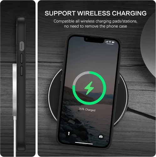 Vista 5 de BENTOBEN Funda magnética para iPhone 13 [compatible con Magsafe] Funda translúcida mate para iPhone 13, delgada y delgada, a prueba de golpes