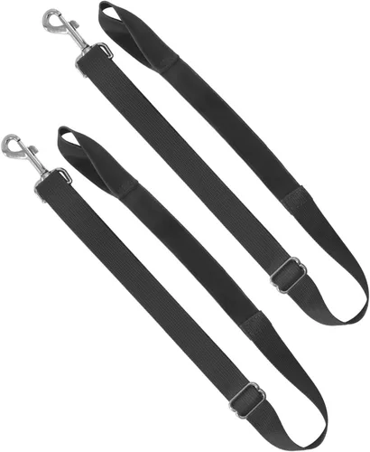 Vista 5 de Harrison Howard Correas de repuesto totalmente elásticas para las patas de la manta de caballo, correas elásticas ajustables para las alfombras