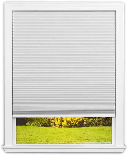 Vista 11 de Elevación fácil. Embellecedor para el hogar de 9/16 pulgadas. Cortina celular que bloquea el sol sin cordón, 3512554 Natural