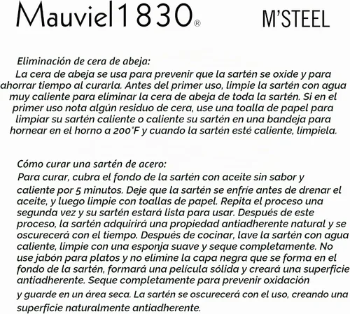 Vista 3 de Sartén para crépes Mauviel M'steel, 8 pulgadas, Acero negro