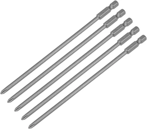 Vista 7 de uxcell 5 brocas magnéticas Phillips PH1 de 0.118 in, vástago hexagonal de 1/4 de pulgada de longitud S2, herramienta eléctrica S2 de 5.9 pulgadas