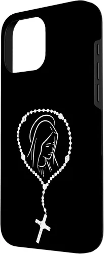 Vista 50 de iPhone 16 Rosario Virgen María Dios Jesús Fe Religioso Católico Estuche de Regalo