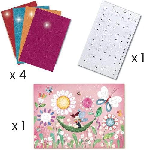 Vista 6 de DJECO Kit de manualidades de hadas – Pintura, dibuja, construye y más para el hogar, la escuela o regalos, divertido y creativo para familiares