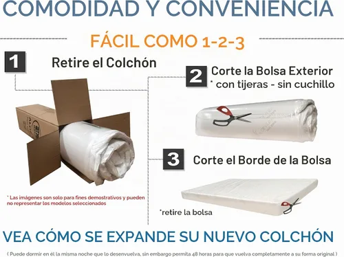 Vista 8 de AC Pacific ALOE - Colchón de espuma viscoelástica de lujo, suave, para dormitorio, con extracto de aloe vera, con infusión de tela, tamaño Queen
