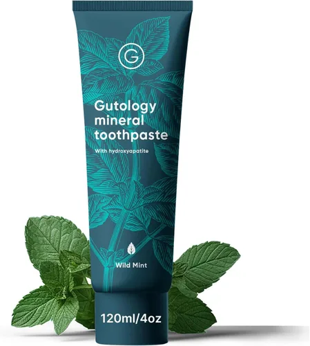 Vista 7 de Gutology Pasta de dientes probiótica natural para niños, hidroxiapatita, sin flúor, crema dental remineralizante, reparación de esmalte adecuada