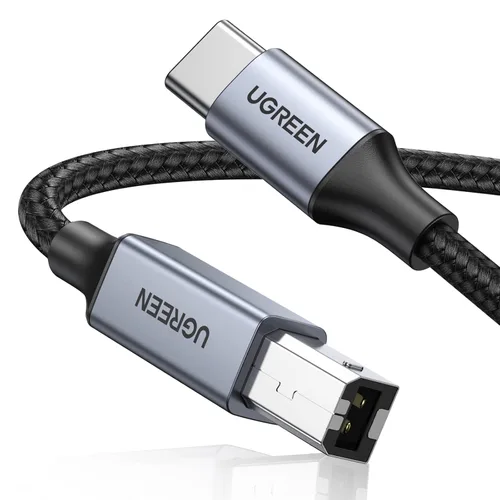 Vista 12 de UGREEN Cable de impresora USB C de 3 pies, cable USB B a C de nailon para MacBook Pro/Air, cable MIDI compatible con teclado MIDI, DAC, controlador