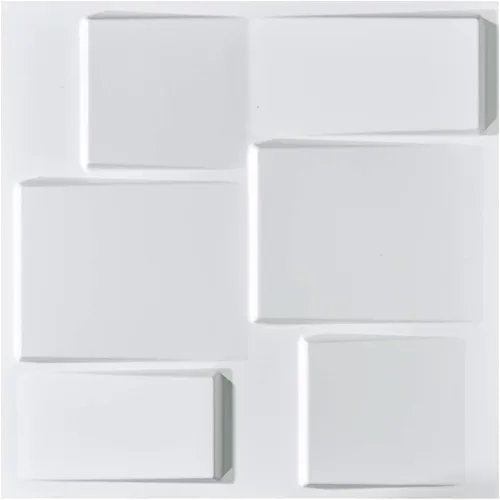 Vista 25 de Art3d Paneles decorativos 3D de pared de 19.7 x 19.7 pulgadas (paquete de 12), paneles de pared para el hogar, oficina, cafetería, color gris
