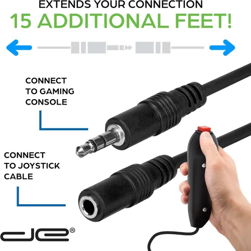 Vista 4 de Digital Energy 15 Ft Extension Cables for Handheld Game Buzzer System 4-Pack