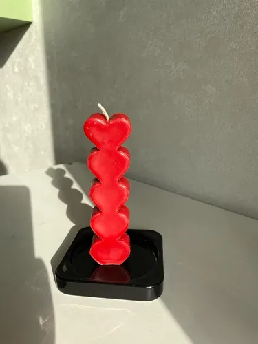 Vista 3 de 3 moldes de silicona para velas para el día de San Valentín, molde 3D romántico para amantes de los retratos, molde de corazón 3D y 5 cavidades