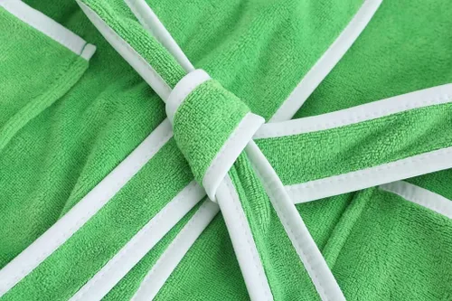 Vista 3 de Bata de baño suave para niños y niñas, bata de toalla 100% algodón turco