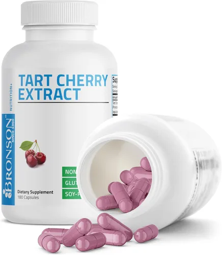 Vista 4 de Bronson Cápsulas vegetarianas de extracto de cereza ácida con antioxidantes y flavonoides sin OMG, 180