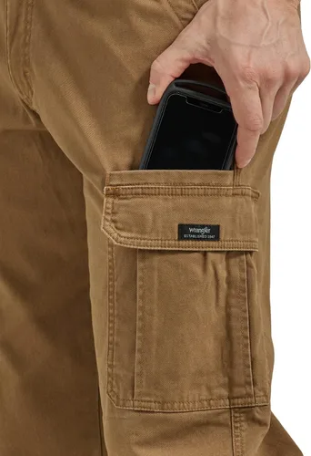 Vista 4 de Wrangler Authentics - Pantalón cargo, elástico y de corte holgado para hombre