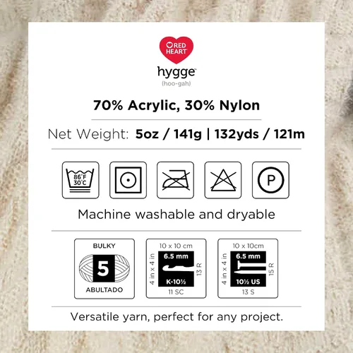 Vista 6 de Red Heart Hygge - Tejer y ganchillo
