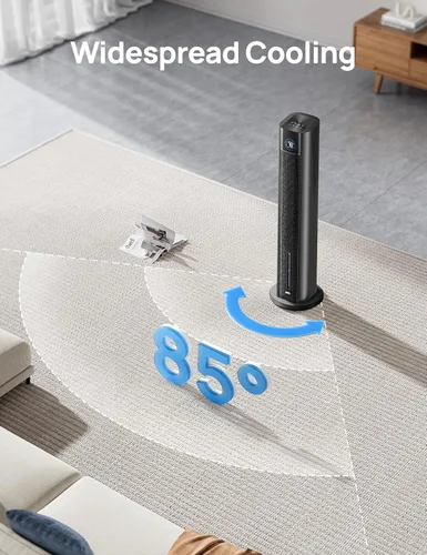 Vista 9 de DREO Ventilador de torre para dormitorio, ventiladores de enfriamiento de 43 pulgadas que soplan aire frío 2025 actualizado, enfriador de aire