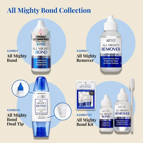 Vista 6 de KISS All Mighty - Adhesivo para peluca frontal con encaje