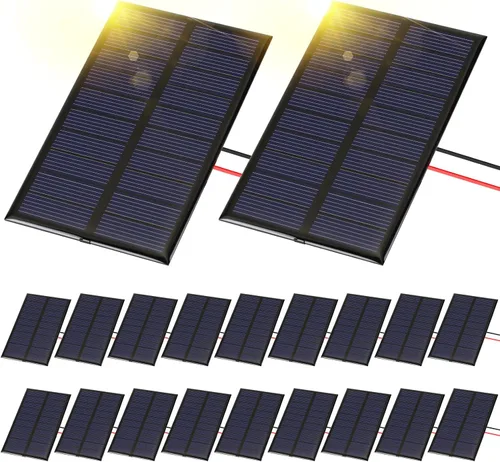 Vista 9 de Kanayu 30 piezas de mini paneles solares 3V 120MA pequeñas células solares policristalinas a granel kits de sistema de bricolaje módulo de panel