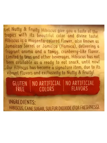 Vista 3 de Nutty & Fruity - Serpiente de flores comestibles de Hibisco secas de 454 ml