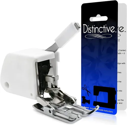 Vista 10 de Distinctive 1 – 4 (cuarto de pulgada) Quilting máquina de coser prensatelas para guía de borde con – Compatible con todos los vástagos Snap-On