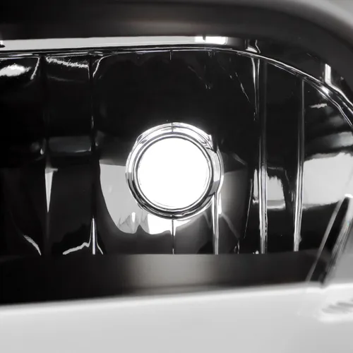 Vista 4 de AKKON - Par de faros delanteros negros para Dodge Ram 1500 2009-2018 10-18 Ram 2500/3500 con tubo LED DRL