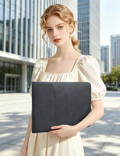 Vista 7 de HYZUO Funda para portátil de 15 pulgadas Slim Bag para MacBook Air M5 Grafito